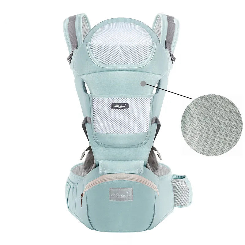 Porte-Bébé Ergonomique avec siège de hanche 6 en 1 de 0 à 48 mois