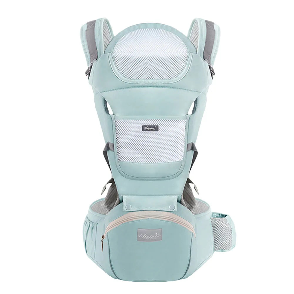 Porte-Bébé Ergonomique avec siège de hanche 6 en 1 de 0 à 48 mois