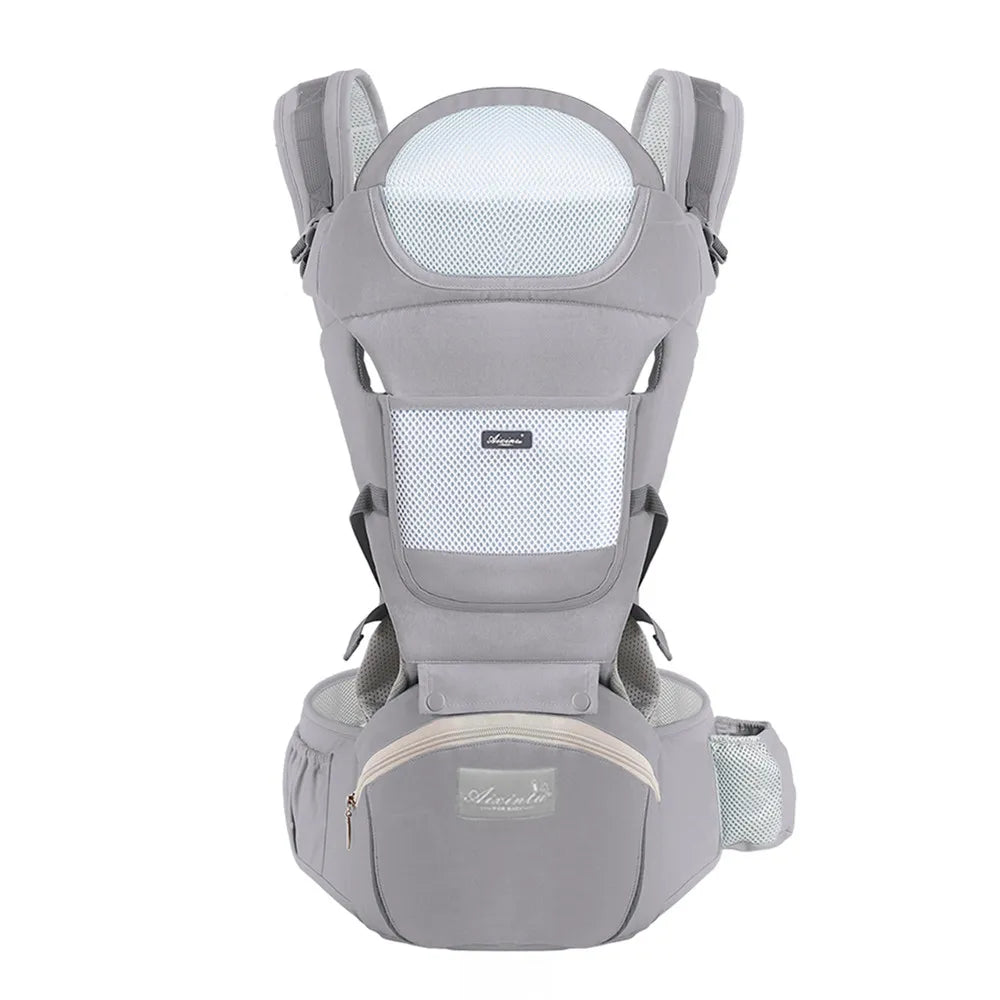 Porte-Bébé Ergonomique avec siège de hanche 6 en 1 de 0 à 48 mois