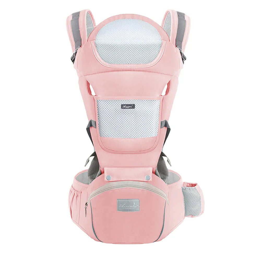 Porte-Bébé Ergonomique avec siège de hanche 6 en 1 de 0 à 48 mois