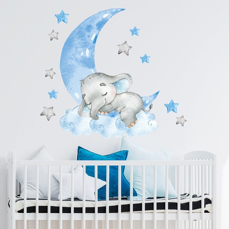 BabyElephant™ - Autocollants muraux pour chambre de bébé | bébé - Guessca