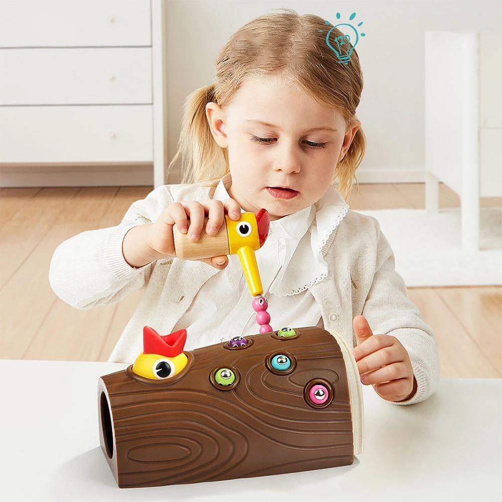 FeedingBird™ - Jouets magnétique attrape - ver | Jeux enfants - Guessca