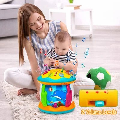 Jouets bébé 1 - 3 ans bébé projecteur rotatif de lumière océanique jouets musicaux jouets sensoriels éducatifs précoces pour les tout - petits cadeaux - Guessca