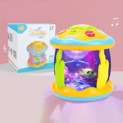 Jouets bébé 1 - 3 ans bébé projecteur rotatif de lumière océanique jouets musicaux jouets sensoriels éducatifs précoces pour les tout - petits cadeaux - Guessca